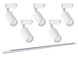 oswietlenie-szynowe-led-5x-lampa-reflektor-gu10-szynoprzewod-2m-3-fazowy