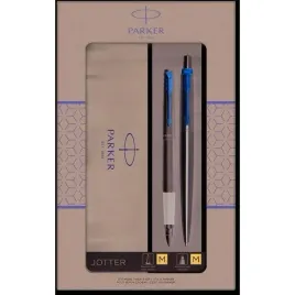 komplet-pioro-wieczne-dlugopis-jotter-stainless-steel-gt-parker-2093257-p