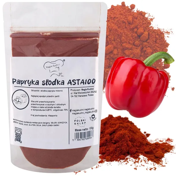 Papryka SŁODKA 100g ASTA 100 mielona AROMATYCZNA