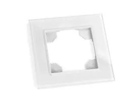 ramka-szklana-pojedyncza-do-gniazda-elektrycznego-fi60-biala