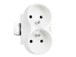 kontakt-gniazdo-elektryczne-podwojne-fi60-z-uziemieniem-biale