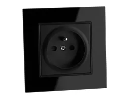 kontakt-gniazdo-elektryczne-pojedyncze-szklane-fi60-z-uziemieniem-czarne