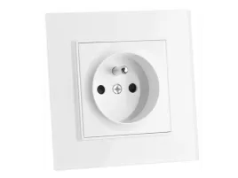 kontakt-gniazdo-elektryczne-pojedyncze-szklane-fi60-z-uziemieniem-biale