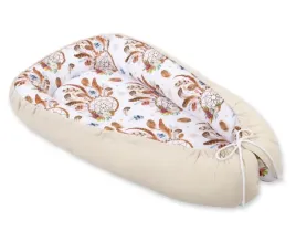 kokon-niemowlecy-dwustronny-kojec-otulacz-premium-bobono-lapacze-snow-bial