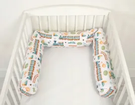 ochraniacz-walek-do-lozeczka-niemowlecego-pociag-turkusowy-bobono