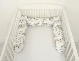 ochraniacz-walek-do-lozeczka-niemowlecego-woodland-olive-bobono