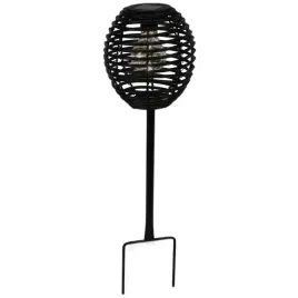 lampa-solarna-kula-rattan-czarna-progarden-progarden