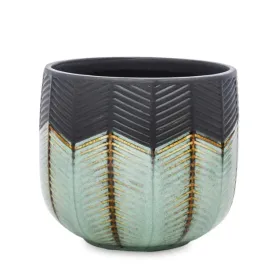 wazon-ceramiczny-oslonka-ceramika-porto-czarny-zloty-mieta-zdobiony-glamour