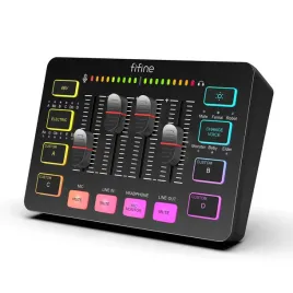 konsola-miksujaca-fifine-mikser-audio-do-gier-mikser-strumieniowy-rgb-pc