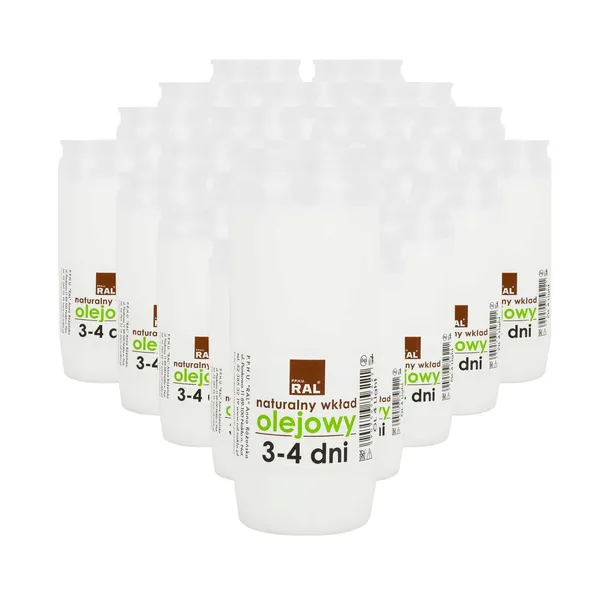 Wkłady do zniczy 14 cm do 4 dni 20 szt. OL4L Olejowe wkłady do zniczy natur