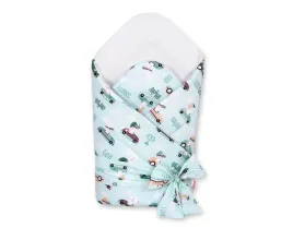 dwustronny-rozek-dla-niemowlat-miekki-z-wiazaniem-zajaczki-mietowe-bialy