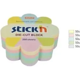 notes-stickn-67x67mm-kwiatek-mix-5-kol-pastelowych-250-kartek-21832-stic