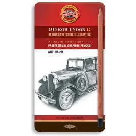 olowek-grafitowy-1512-art-natur-8b-2h-komplet-12-szt-koh-i-noor-koh-i-noor