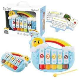 pianinko-pieciotonowe-edukacyjne-dla-malucha-sloneczko-niebieskie-lean-toys