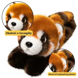 pluszowa-panda-ruda-maskotka-brelok-kolko-karabinczyk-13cm-lean-toys