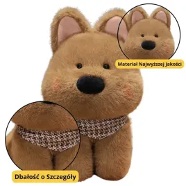 pluszowa-maskotka-przytulanka-piesek-z-chusta-brazowy-25cm-lean-toys