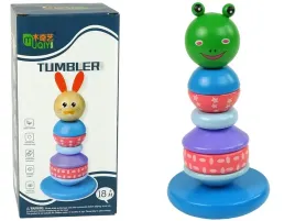 drewniana-edukacyjna-piramidka-zaba-zielona-balansujaca-wieza-lean-toys