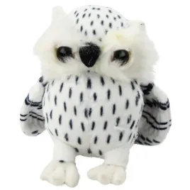 pluszowa-mala-sowa-maskotka-przytulanka-biala-czarne-cetki-15cm-lean-toys