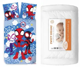 komplet-do-lozeczka-100x135-koldra-posciel-spidey-dziecieca