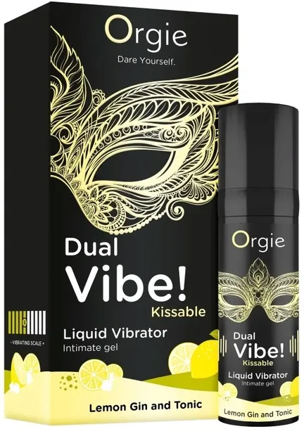 GEL ZEL INTYMNY WIBRATOR W PLYNIE INTENSYWNY DLA PAN STYMULATOR GIN TONIC