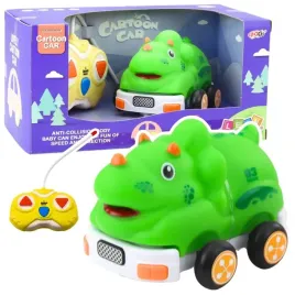 autko-zdalnie-sterowne-rc-dla-malucha-dinozaur-zielony-lean-toys