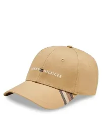 tommy-hilfiger-czapka-meska-z-daszkiem-bezowa