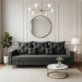 kanapa-glamour-sofa-welur-nowa-szara-funkcja-spania-z-automatem-na-sprezyna
