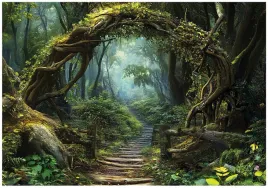 fototapeta-droga-w-lesie-natura-drzewa-na-sciane-sypialnia-salon-200x140
