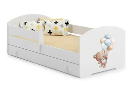 lozko-dzieciece-luk-160x80-szuflada-materac-grafika-sweet-bear