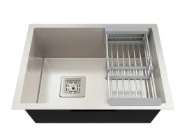 stalowy-zlewozmywak-jednokomorowy-inox-szczotkowany-koszyczek-syfon