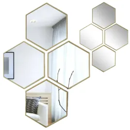 zestaw-4-luster-hexi-heksagony-scienne-nowoczesne-rama-zlota-loft-glamour
