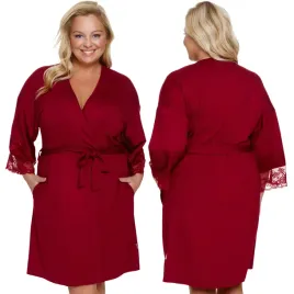 doctor-nap-sww-7261-burgundy-red-koronka-czerwony-nocna-m-szlafrok