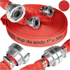 waz-strazacki-1-30m-do-pompy-wody-szamba-mocny-trwaly-waz-parciany-2-zlacza