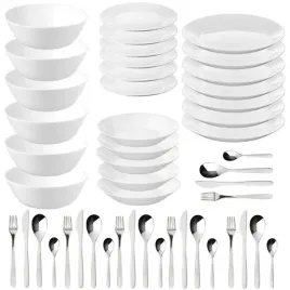 serwis-obiadowy-bialy-szklo-hartowane-talerze-miski-sztucce-zestaw-48el