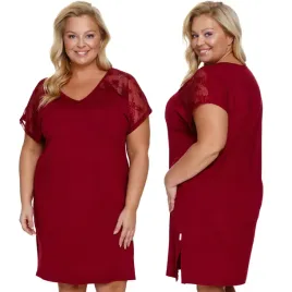 doctor-nap-tb-7260-burgundy-red-koronka-wiskoza-czerwony-m-koszulka-nocna