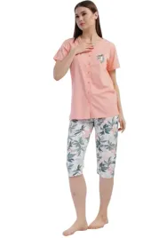 pizama-damska-plus-size-bawelniana-zapinana-3-4-spodnie-vienetta-r-l