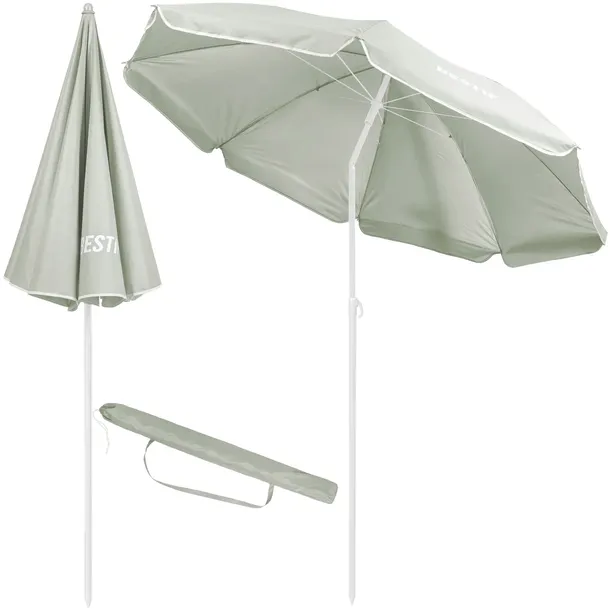 DUŻY PARASOL PLAŻOWY OGRODOWY BESTIF ŁAMANY NA PLAŻĘ 1,8M 180cm