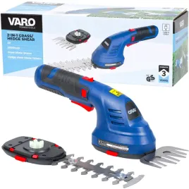 nozyce-do-zywoplotu-varo-2w1-bezprzewodowe-4v-trawa-84mm-zywoplot-120mm