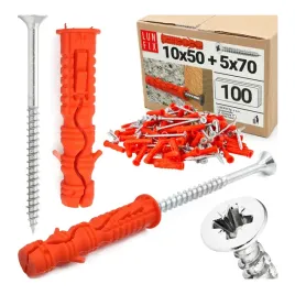 kolki-rozporowe-10x50mm-z-wkretem-stozkowym-5x70mm-zestaw-100szt