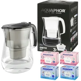 dzbanek-filtrujacy-aquaphor-onyx-42-czarny-z-filtrami-2-zwykle-2-magnezowe