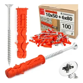 kolki-rozporowe-10x50mm-z-wkretem-stozkowym-6x80mm-zestaw-100szt