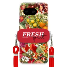 etui-do-google-pixel-8-czerwona-smycz-crossbody-uchwyt-fresh-fruit-owoce