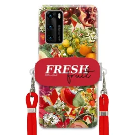 etui-do-huawei-p40-czerwona-smycz-crossbody-uchwyt-fresh-fruit-owocowe