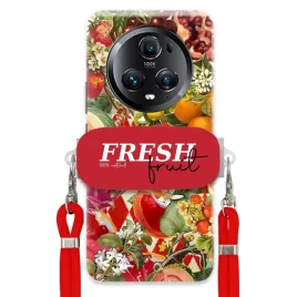 etui-do-huawei-honor-magic-5-pro-czerwona-smycz-uchwyt-fresh-fruit-mocne