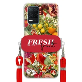 etui-do-realme-v13-5g-czerwona-smycz-crossbody-uchwyt-fresh-fruit-owoce