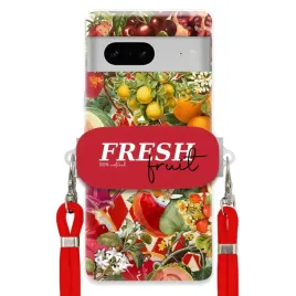 etui-do-google-pixel-7-czerwona-smycz-crossbody-uchwyt-fresh-fruit-owoce