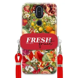 etui-do-nokia-8-1-czerwona-smycz-crossbody-uchwyt-fresh-fruit-owocowy-hit