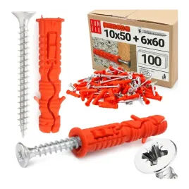 kolki-rozporowe-10x50mm-z-wkretem-stozkowym-6x60mm-zestaw-100szt