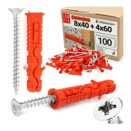kolki-rozporowe-8x40mm-z-wkretem-stozkowym-4x60mm-zestaw-100szt
