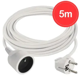 przedluzacz-mieszkaniowy-przedluzka-1-gniazdo-z-uziemieniem-5m-bialy-p0115